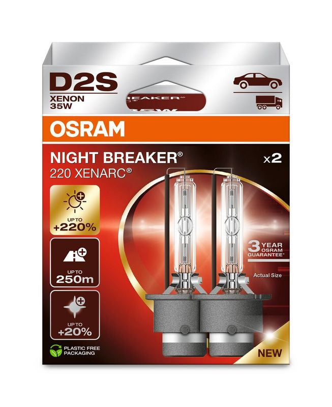 Bec Xenarc Osram D2S Night Breaker 220 85V 35W Duo Box