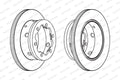 Disc frana FCR191A FERODO