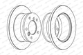 Disc frana FCR229A FERODO