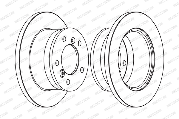 Disc frana FCR229A FERODO
