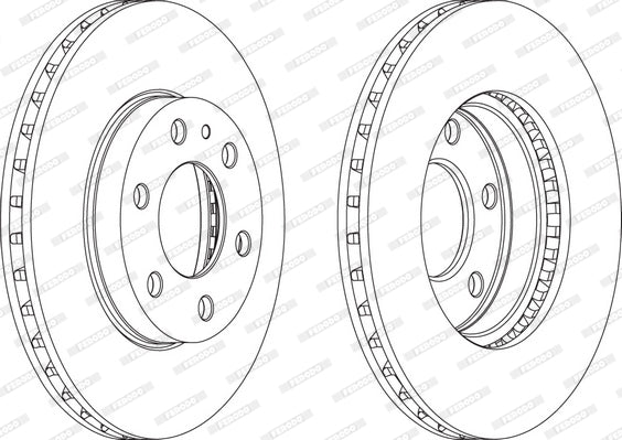 Disc frana FCR314A FERODO