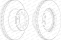 Disc frana FCR323A FERODO