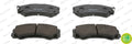 set placute frana,frana disc FDB1015 FERODO