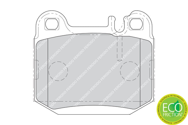 set placute frana,frana disc FDB1512 FERODO