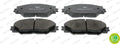 set placute frana,frana disc FDB4136 FERODO