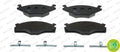 set placute frana,frana disc FDB419 FERODO