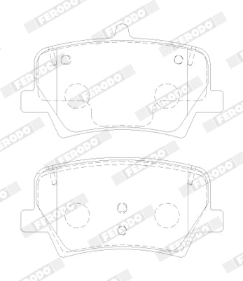 set placute frana,frana disc FDB5157 FERODO