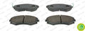 set placute frana,frana disc FDB600 FERODO