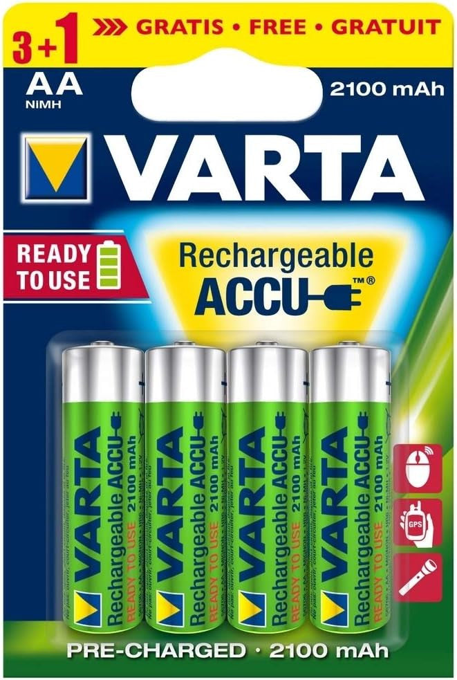 Baterie Varta Reincarcabila Recharge Accu Power AA 2100 mAh Blister 3+1 buc - 13048399