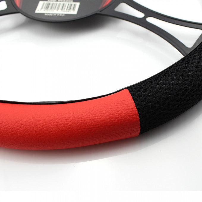 Husa Volan Auto - Rosu/Negru Carguard - HVA003