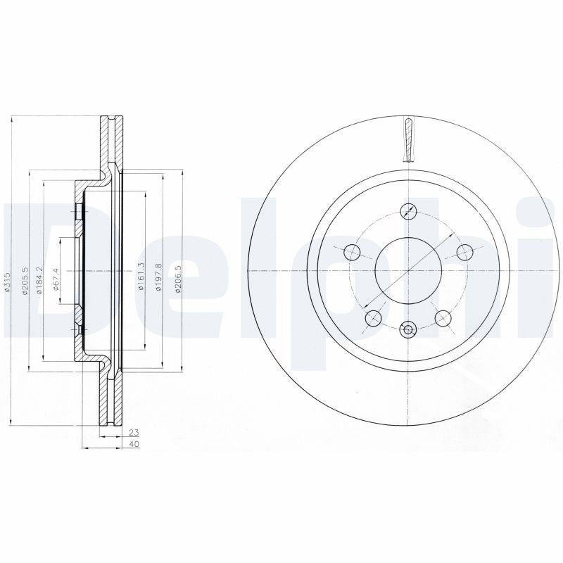 Disc frana BG4190 DELPHI
