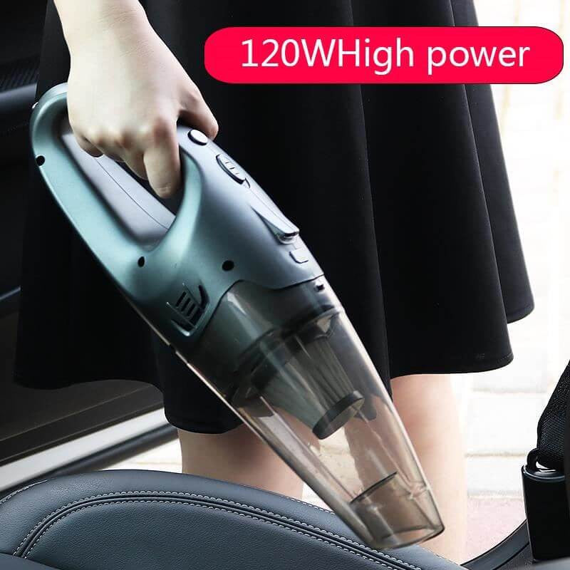 Aspirator de mână fără fir, cu acumulator, pentru casă și mașină, aspirare umedă și uscată, 120W Nigrin - 12193437