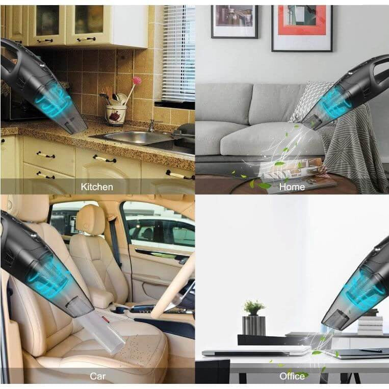 Aspirator de mână fără fir, cu acumulator, pentru casă și mașină, aspirare umedă și uscată, 120W Nigrin - 12193437