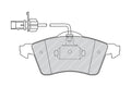 set placute frana,frana disc FVR1518 FERODO