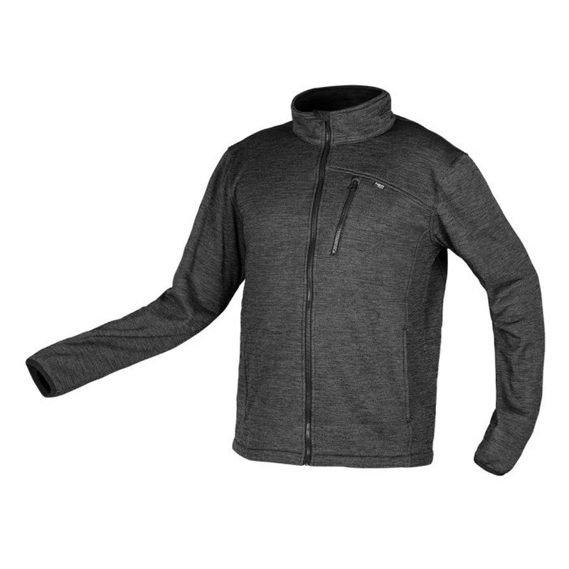 Hanorac cu fermoar OUTDOOR, piqué, gri, marimea M - 81515M