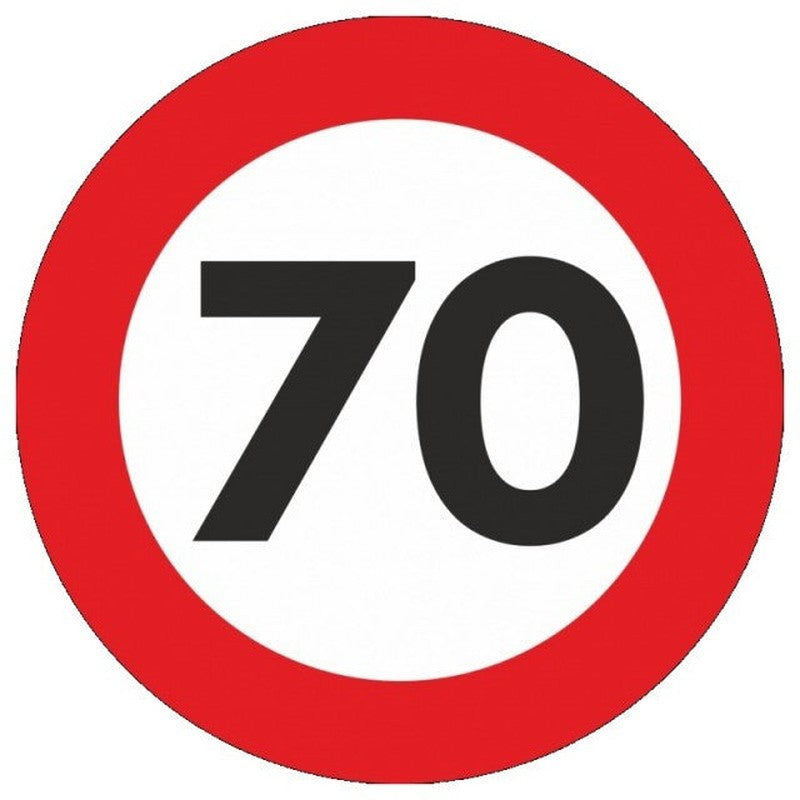 Indicator limitare viteza autocolant 70 km/ora Ø12 - 12217351
