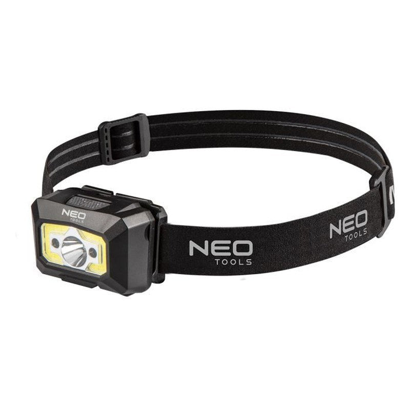Lanterna de cap reincarcabila USB 250lm COB LED, cu senzor de miscare - 99073