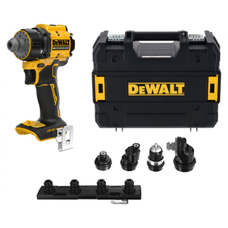 Mașină de găurit și înșurubat 18V, cu 5 atașamente, 73Nm, brushless + TSTAK (fără acumulator și încărcător) - DCD803NTXJ