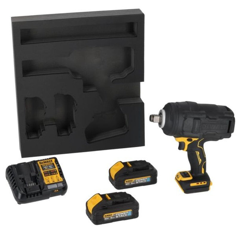 Mașină de înșurubat cu impact DeWalt DCF964H2G-QW, 18 V, 3/4", 2 x 5 Ah PowerStack - DCF964H2GQW