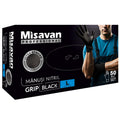 Manusi nitril Grip Misavan - negru - marimea L ● 50 buc. - 90043680