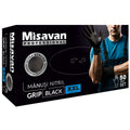 Manusi nitril Grip Misavan - negru - marimea XXL ● 50 buc. - 90043710