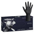 Manusi Nitril Texturate GripZzly X, Manseta Lunga, Negre, Rezistente la Chimicale si Uleiuri, 100 buc, Marime M - 2170003