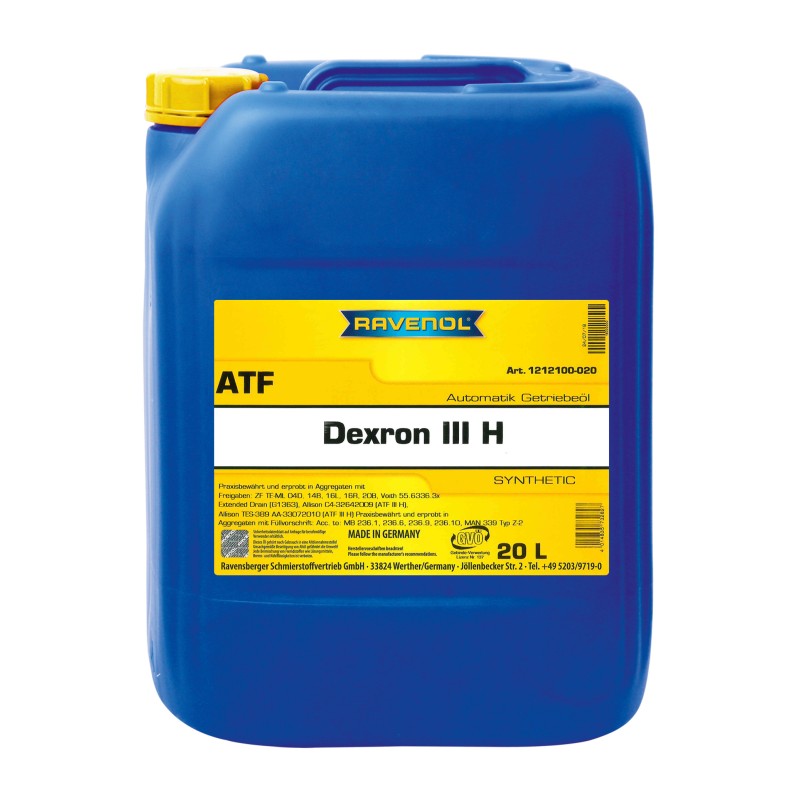 Ulei transmisie automata RAVENOL ATF DEXRON III H 20L 1212100-020