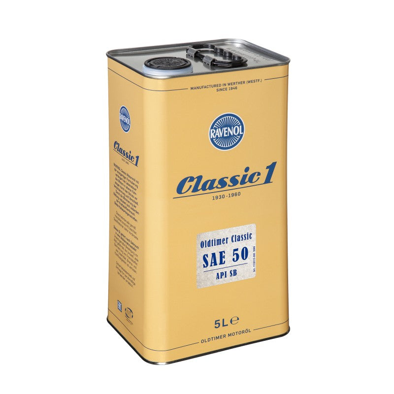 Ulei motor RAVENOL Oldtimer Classic SAE50 API SB 5L 1118115-005