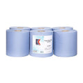 Rola portionata hartie albastra, 2 straturi, 6 role x 450 foIi. - HK160637Curatenie service