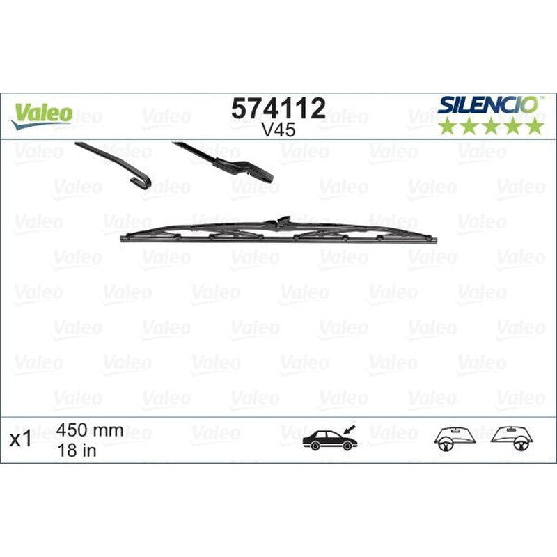 Stergator Valeo Silencio 450mm - 574112