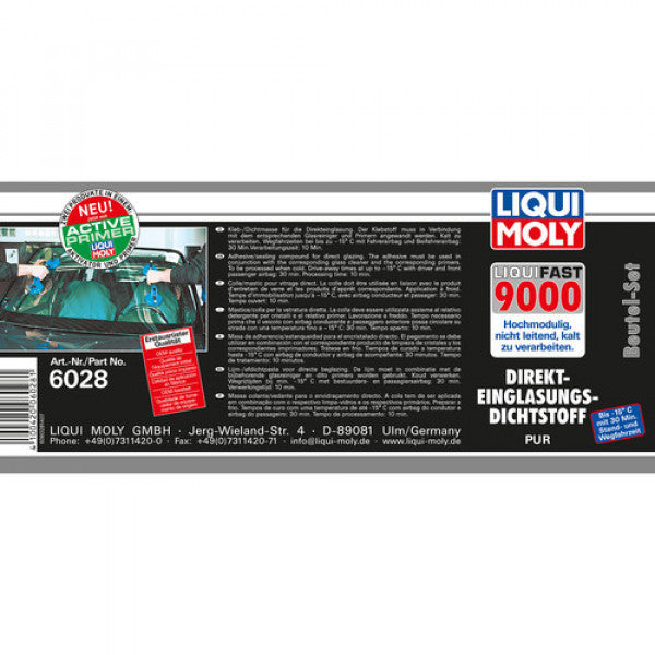 Trusă Liqui Moly montat geamuri Liquifast 9000 - set pungă 6028-AM