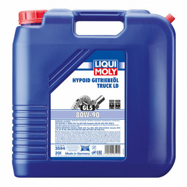 Ulei angrenaj hipoid Liqui Moly Truck (GL5) LD 80W-90 (Cantitate: 20 l) 3594-AM