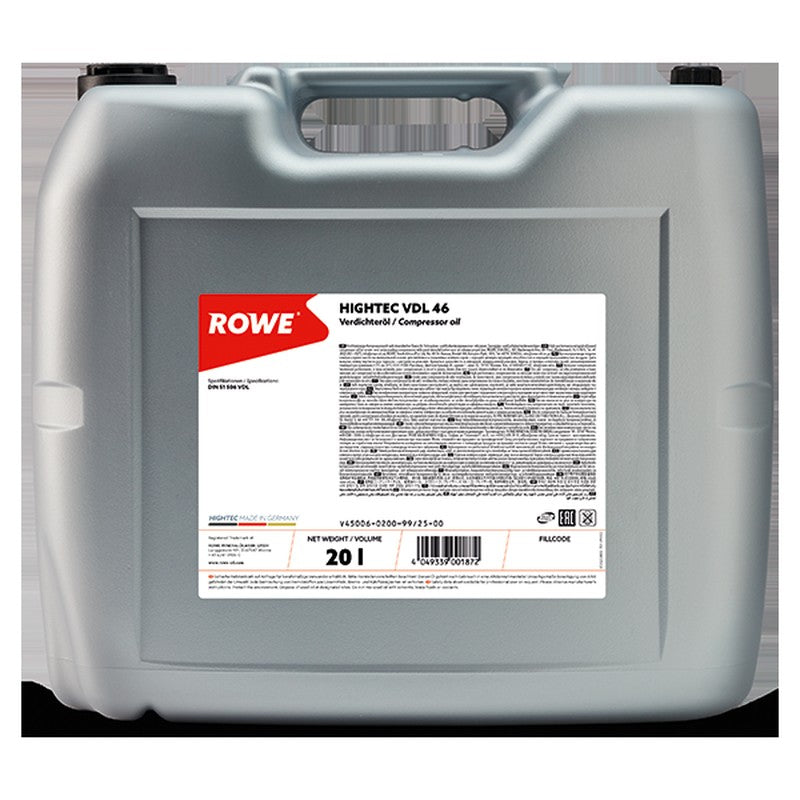 ULEI INDUSTRIAL ROWE HIGHTEC VDL 46 20L - 45006020099