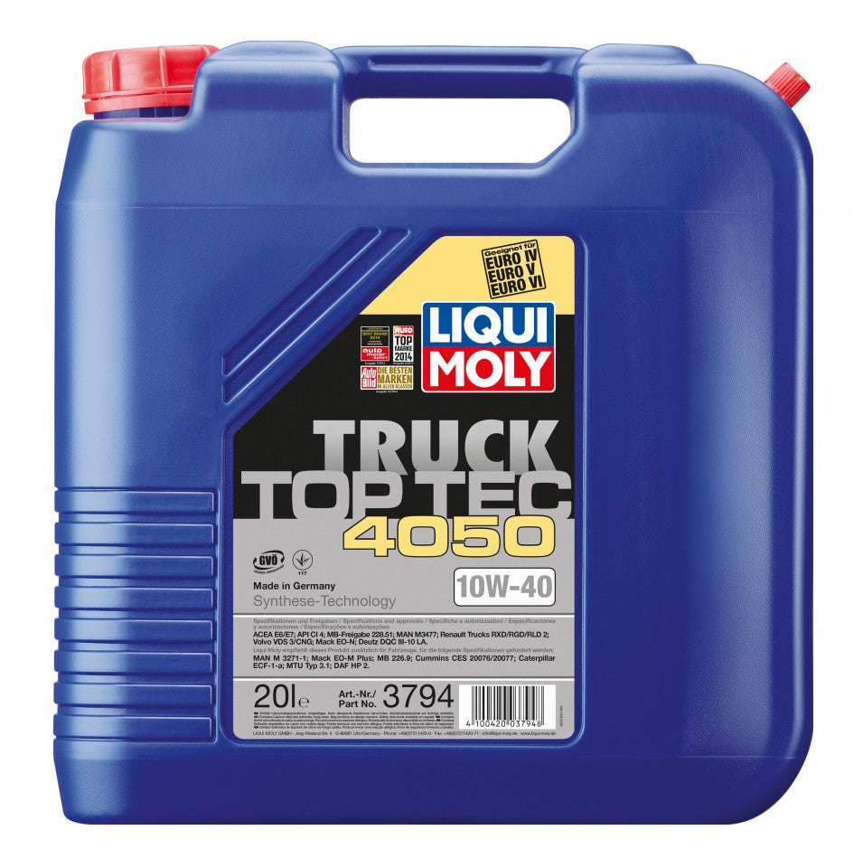 Ulei motor Liqui Moly Top Tec Truck 4050 10W-40 (Cantitate: 20 l) 3794-AM