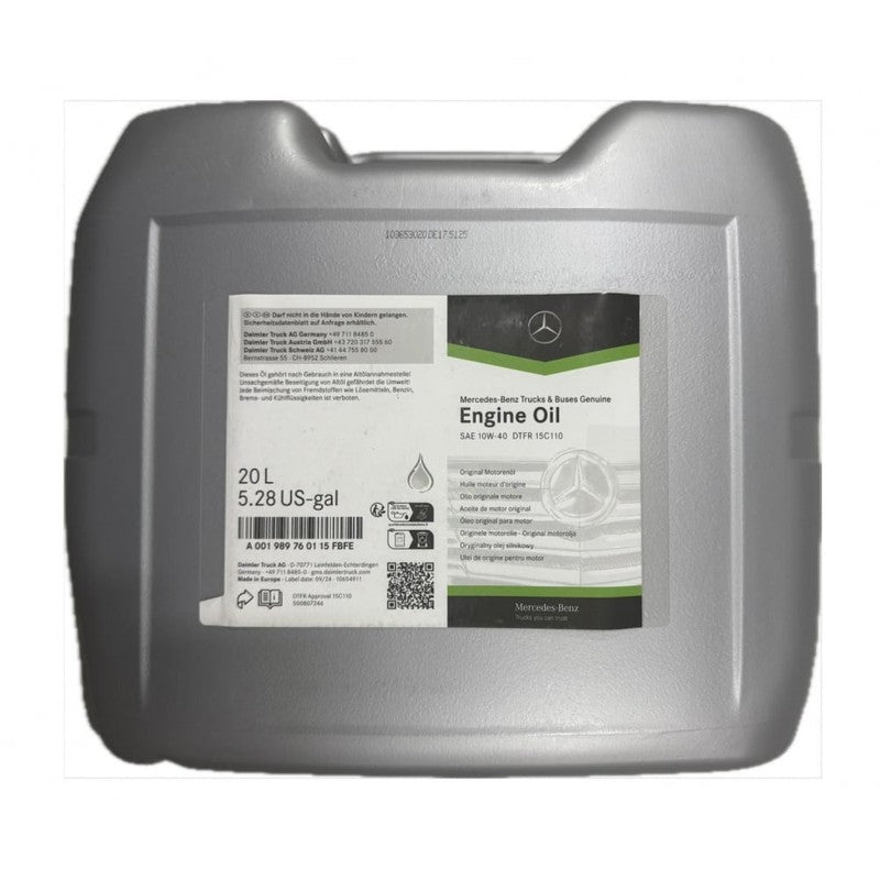 Ulei motor OE Mercedes 10W40 DTFR 15C110 (228.51) - 20 Litri - A001989760115FBFE