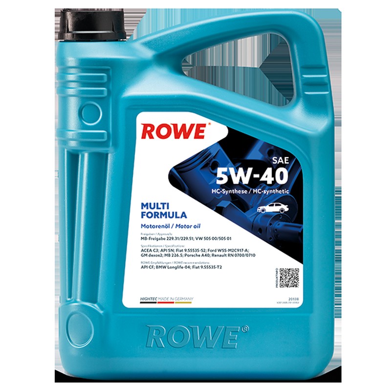 Ulei motor turisme Rowe HighTec Multi Formula 5W40 5L - 20138005099