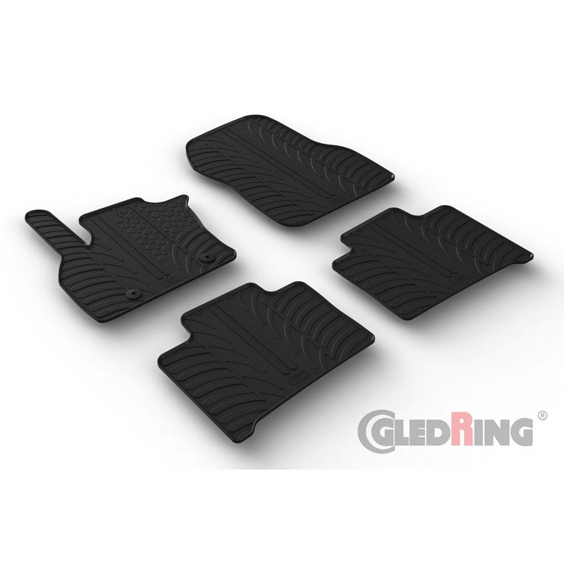 Set 4 covorase cauciuc dedicate RENAULT ZOE HB 2012/ FL 2019->/electric - GL0027