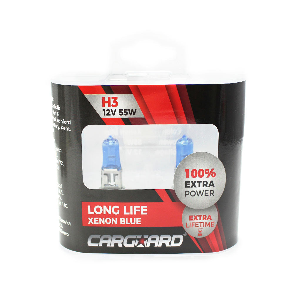 Set de 2 becuri Halogen H3 +100% Intensitate - LONG LIFE - 11561465