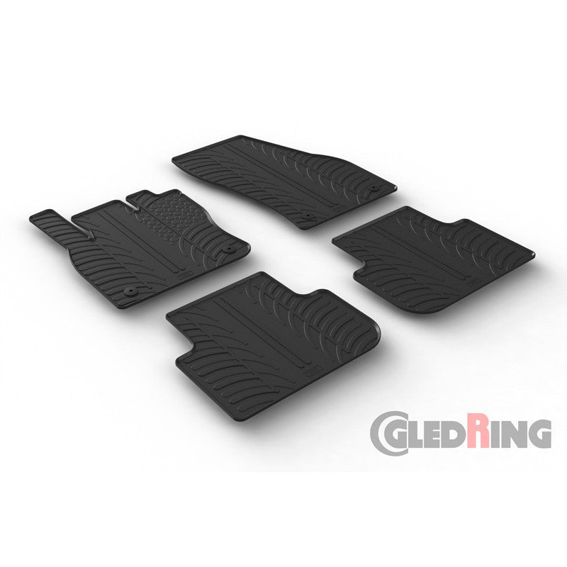 Set 4 covorase cauciuc dedicate VW TIGUAN 04.2016-2024/rubber mats - GL0646