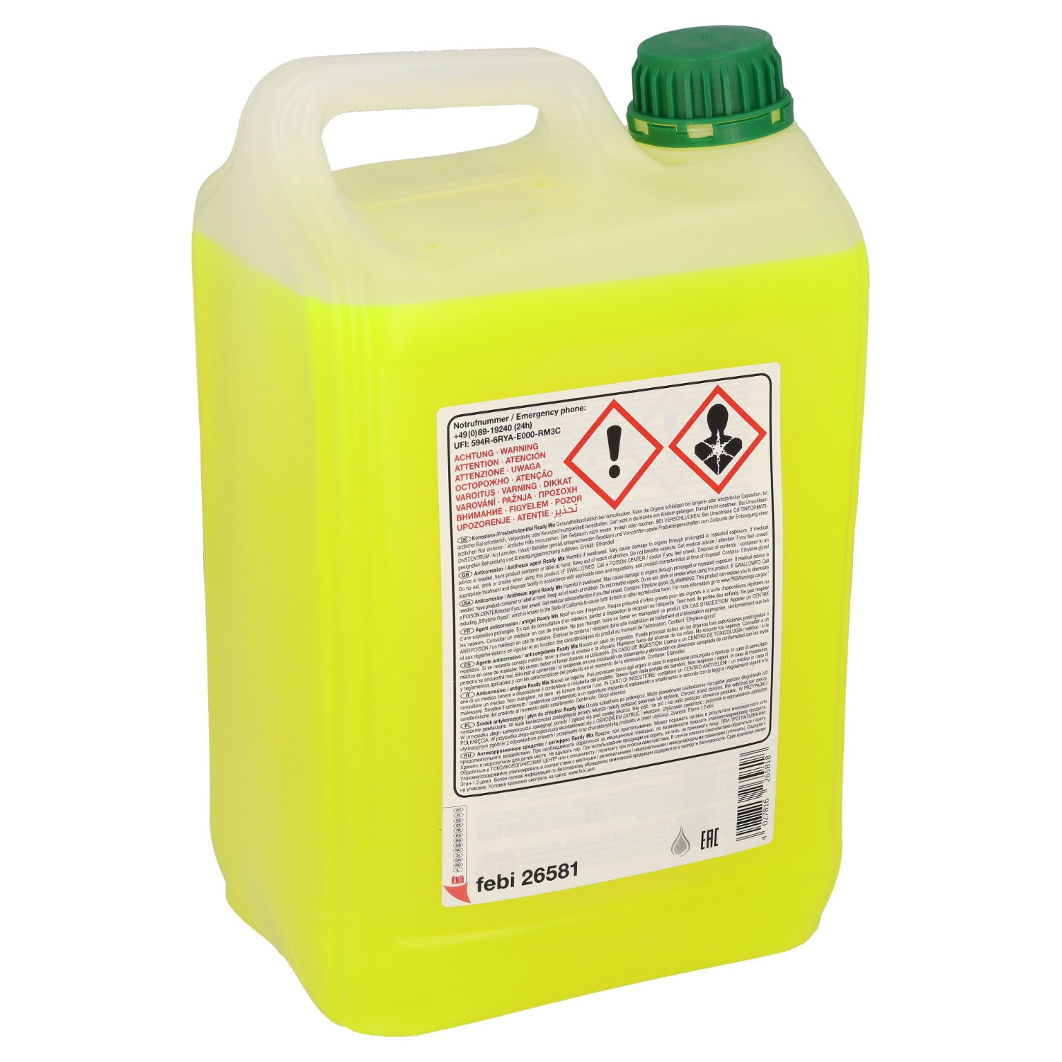Antigel diluat Febi Verde Tip D (-35°C) 5L - 26581
