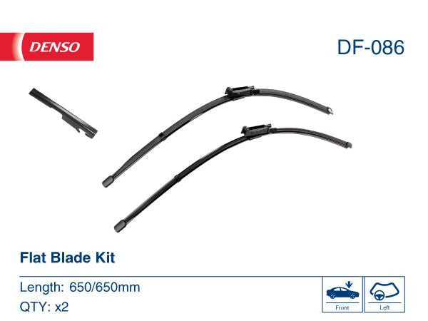 Set Lamela stergator Denso Flat 650/650 mm - 12617771