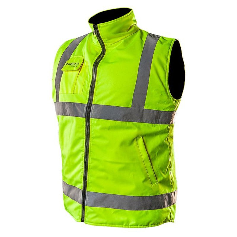 Vesta lucru,impermeabila, doua fete, una reflectorizanta, galben,marime M - 81520M