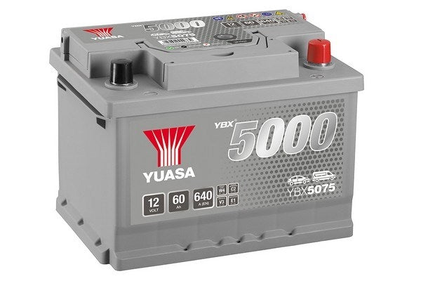YUASA 5000 SILVER 60Ah 640A (243x175x175)