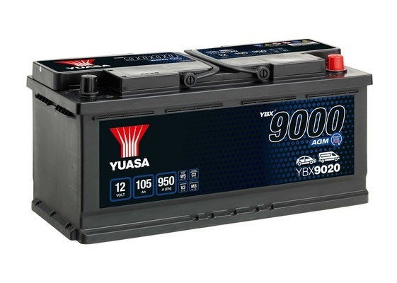 YUASA 9000 AGM 105Ah 950A (393x175x190)